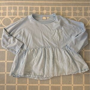 Light Blue PeplumTop